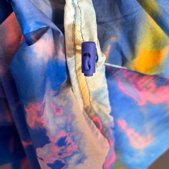 FABLETICS Sz 4X 100Nylon Flyweight Tie-Dye Windbreaker unlined Athletic Jacket - Picture 5 of 10